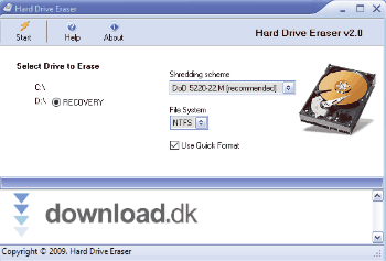 falanks Memo fjols Hard Drive Eraser 2.0 - Download.dk
