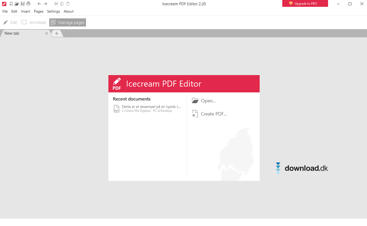 Icecream PDF Editor Pro 2.72 download the new