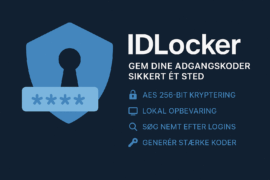 IDLocker – Gem dine passwords sikkert med AES-kryptering.