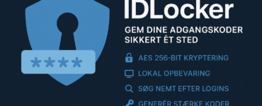 IDLocker – Gem dine passwords sikkert med AES-kryptering.