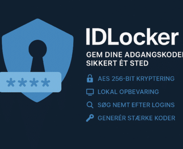 IDLocker – Gem dine passwords sikkert med AES-kryptering.