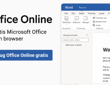 Gratis Office-pakke i browseren – Microsoft Office Online med Word, Excel og PowerPoint på dansk.